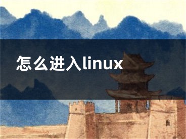 怎么进入linux
