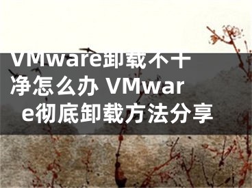 VMware卸载不干净怎么办 VMware彻底卸载方法分享