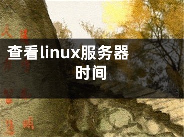 查看linux服务器时间