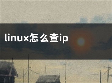 linux怎么查ip