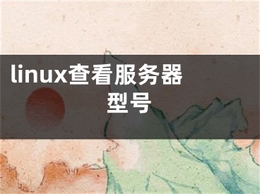 linux查看服务器型号