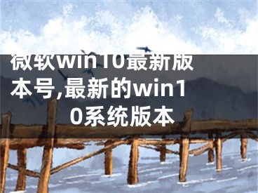 微软win10最新版本号,最新的win10系统版本