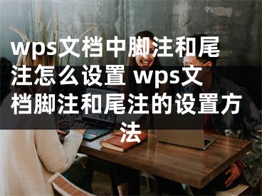 wps文档中脚注和尾注怎么设置 wps文档脚注和尾注的设置方法