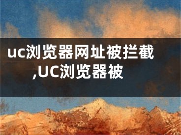 uc浏览器网址被拦截,UC浏览器被