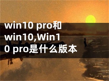 win10 pro和win10,Win10 pro是什么版本