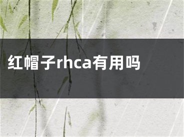 红帽子rhca有用吗