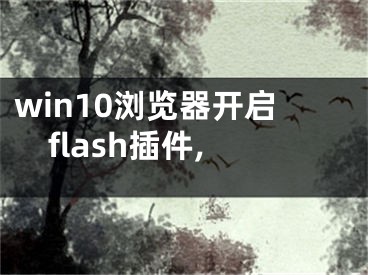 win10浏览器开启flash插件,