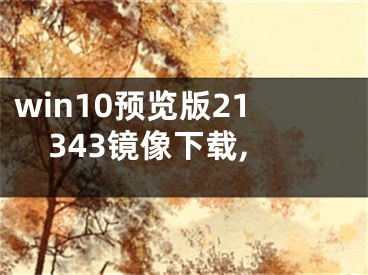 win10预览版21343镜像下载,