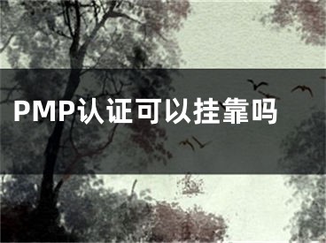 PMP认证可以挂靠吗