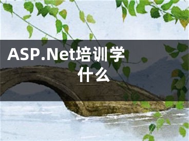 ASP.Net培训学什么