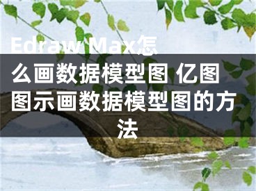 Edraw Max怎么画数据模型图 亿图图示画数据模型图的方法