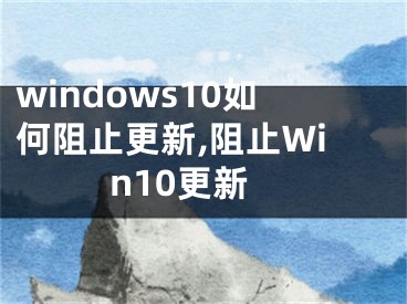 windows10如何阻止更新,阻止Win10更新