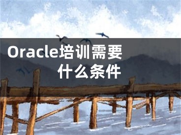 Oracle培训需要什么条件