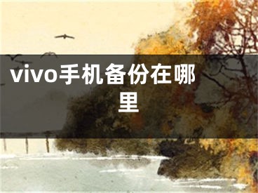 vivo手机备份在哪里