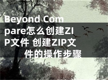 Beyond Compare怎么创建ZIP文件 创建ZIP文件的操作步骤