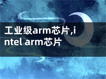 工业级arm芯片,intel arm芯片