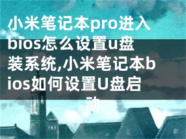 小米笔记本pro进入bios怎么设置u盘装系统,小米笔记本bios如何设置U盘启动