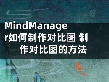 MindManager如何制作对比图 制作对比图的方法