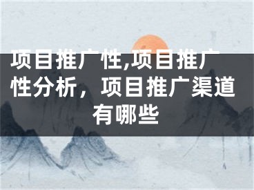 项目推广性,项目推广性分析，项目推广渠道有哪些