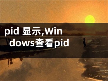 pid 显示,Windows查看pid