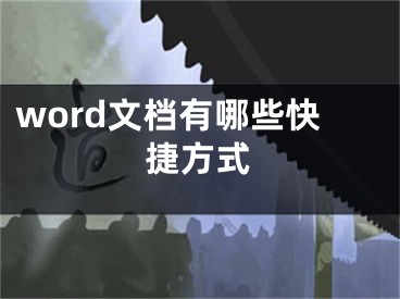 word文档有哪些快捷方式