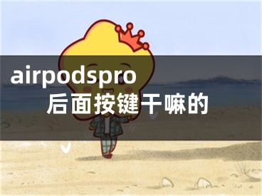 airpodspro后面按键干嘛的