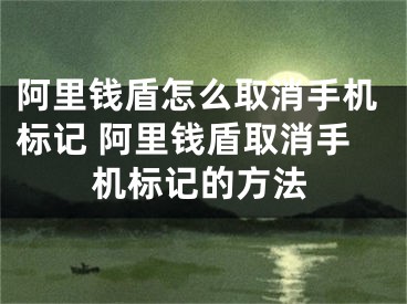 阿里钱盾怎么取消手机标记 阿里钱盾取消手机标记的方法