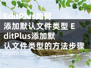 EditPlus如何添加默认文件类型 EditPlus添加默认文件类型的方法步骤