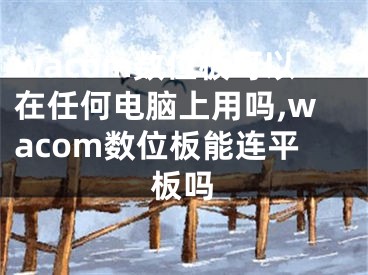 wacom数位板可以在任何电脑上用吗,wacom数位板能连平板吗