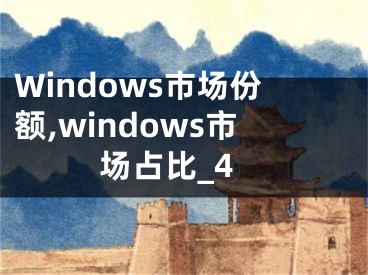 Windows市场份额,windows市场占比_4