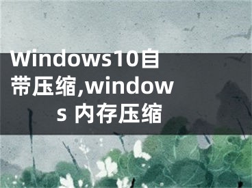 Windows10自带压缩,windows 内存压缩