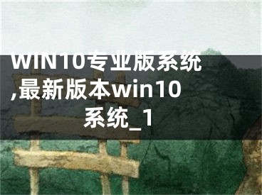 WIN10专业版系统,最新版本win10系统_1