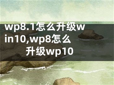 wp8.1怎么升级win10,wp8怎么升级wp10