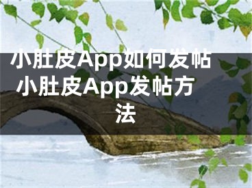 小肚皮App如何发帖 小肚皮App发帖方法