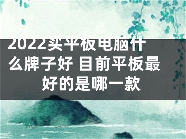 2022买平板电脑什么牌子好 目前平板最好的是哪一款