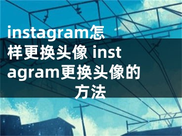 instagram怎样更换头像 instagram更换头像的方法