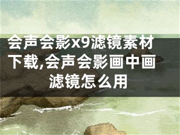 会声会影x9滤镜素材下载,会声会影画中画滤镜怎么用