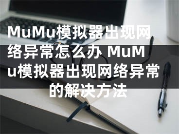 MuMu模拟器出现网络异常怎么办 MuMu模拟器出现网络异常的解决方法