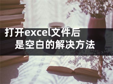 打开excel文件后是空白的解决方法