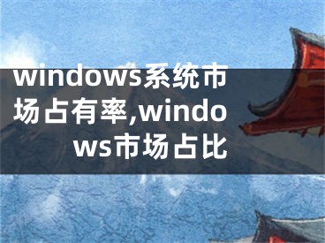 windows系统市场占有率,windows市场占比