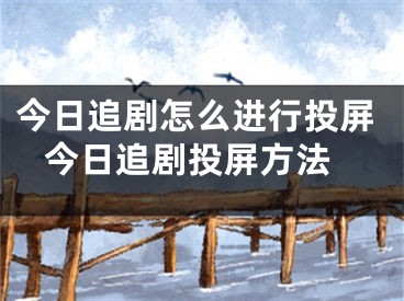 今日追剧怎么进行投屏 今日追剧投屏方法