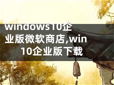 windows10企业版微软商店,win10企业版下载