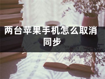 两台苹果手机怎么取消同步