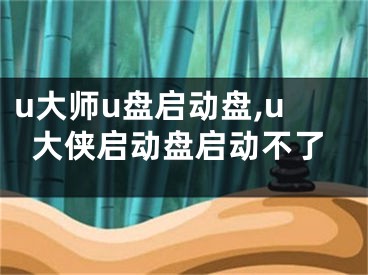 u大师u盘启动盘,u大侠启动盘启动不了