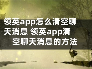 领英app怎么清空聊天消息 领英app清空聊天消息的方法