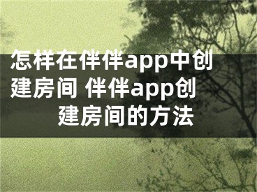 怎样在伴伴app中创建房间 伴伴app创建房间的方法