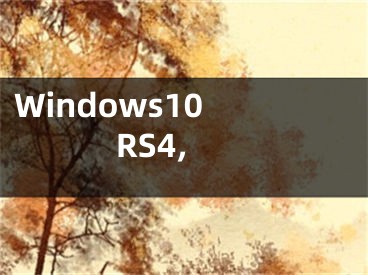 Windows10 RS4,