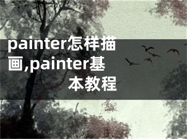 painter怎样描画,painter基本教程
