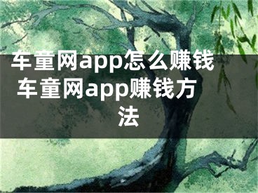 车童网app怎么赚钱 车童网app赚钱方法