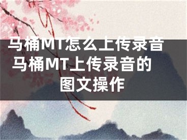 马桶MT怎么上传录音 马桶MT上传录音的图文操作